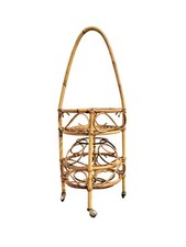 Carrello Portabottiglie Bambù Italia Anni 60 fatto a mano