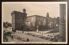 1935 Benevento - castello rocca Rettori - rifacimento pavimentazione stradale