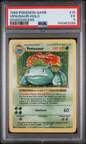 Pokemon shadowless venusaur - pokemon, 15