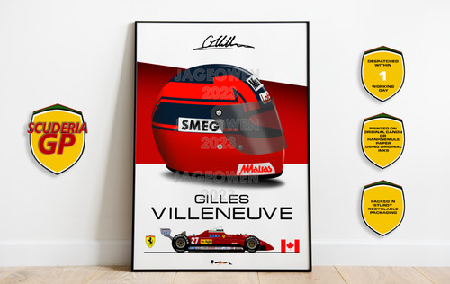 Stampa casco gilles villeneuve - casco,