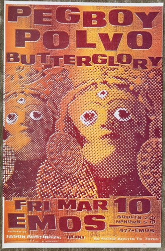 Poster concerto pegboy polvo - concerto,
