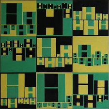 Composizione con quadrilateri 44, 2018, acrilico su tela, 50 x 50 x 1,8 cm