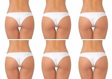 6 slip brasiliana donna taglio laser in cotone JADEA art. 8001