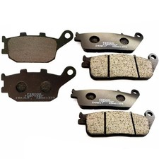 3 KIT PASTIGLIE FRENO HONDA CBF 600 N-S 2008 2009 2010 2011 ANT + POST SENZA ABS