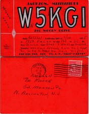 MS, JACKSON - Cartolina scheda