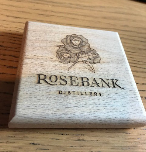 Rosebank distillery coaster - rosebank,