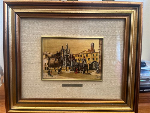 Quadro dipinto foglia - dipinto, su