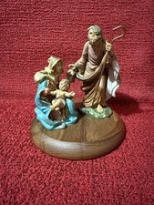 Natività Maestro Simonetti alt. 15 Cm Made Italy Struttura Resina e base legno