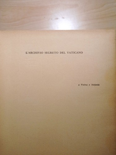 Archivio segreto del - l'archivio,