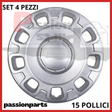 COPRICERCHI FIAT 500 15" R15 COPPE RUOTA COPRIRUOTA BORCHIE 500 2007 SET 4 PZ