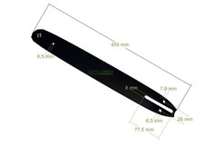 Barra 38cm motosega alpina - barra,