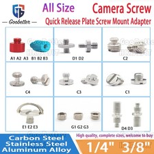 Vite fotocamera 1/4" 3/8" piastra sgancio rapido vite DSLR adattatore montaggio treppiede