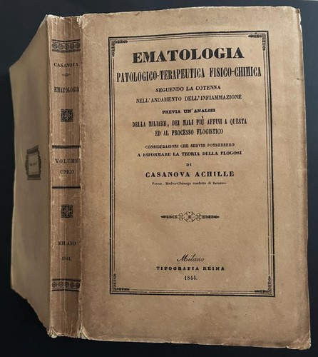 Casanova achille ematologia - casanova, achille: