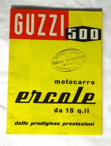 Raro moto guzzi 500 motocarro - raro,
