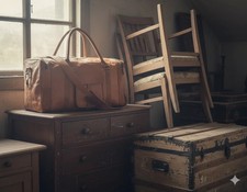 Borsa Da Viaggio In Vero Cuoio