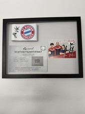 Fascia Capitano Hans Dorfner Firmato Im Telaio Bayern Monaco Calcio Autografo