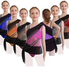 Body danza balletto danza lirica blocco colori strass bambini ragazze