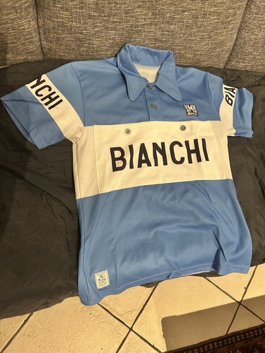 Maglia ciclismo bianchi lana - maglia,
