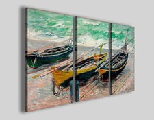 Quadri Claude Monet IV barche di pescatori stampe