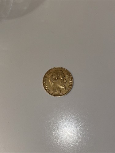 Moneta oro franchi 1856 - moneta,