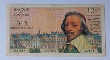 Francia 10 Franchi 2.2.1961 - P#142 - F-VF con fori di pino