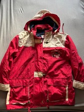 Giacca rossa vintage blu navy