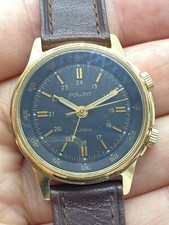 Orologio Poljot con sveglia, made in Russia. Diametro cassa 36 mm.