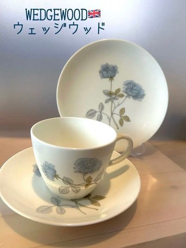 Wedgewood ice rose trio set - wedgewood,