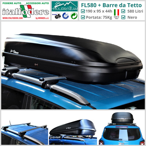 Box baule tetto 580litri - baule,