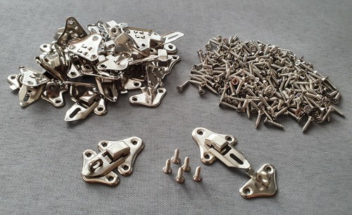 Mini hasp argento con viti - argento,