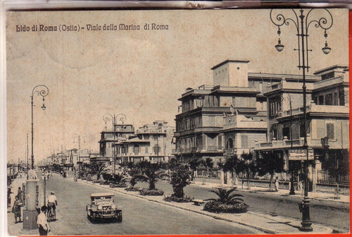 Cartolina ostia lido roma - lido, di