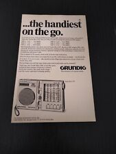 1983 GRUNDIG RADIO WORLD RECEIVER YACHT BOY 450  PUBBLICITA EPOCA VINTAGE AD