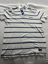 Polo Woolrich bianca a righe
