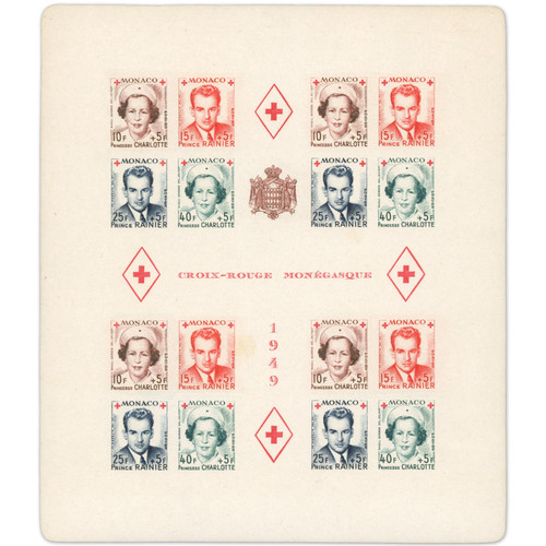 Monaco blocco foglio croce - monaco,