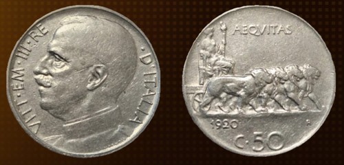 Italia centesimi 1920 - italia,