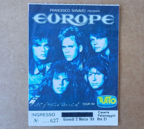 Biglietto concerto europe - concerto,