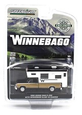 Dodge Ram 1:64 GreenLight *WINNEBAGO* nero e oro 1990 con camper scorrevole *nuovo con scatola*