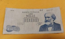 ERRORE DI STAMPA 1000 LIRE VERDI 1° TIPO
