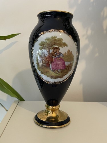Vaso porcellana blu cobalto