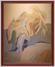 ARTE BRESCIANA PANNOCCHIE LUCIANO COTTINI CALVISANO  OLIO TAVOLA 70x55