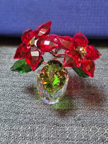 Statuina poinsettia cristallo - statuina,