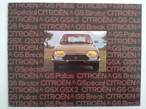 Brochure citroen club - brochure, gs