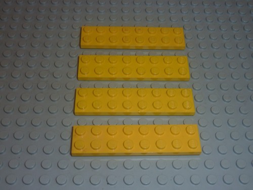 Lego plaque yellow - lego,