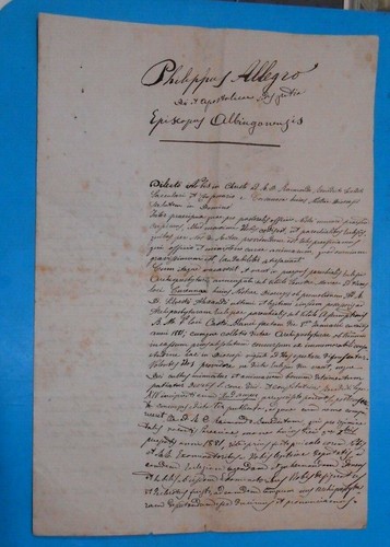 Raro documento del - del, 1882