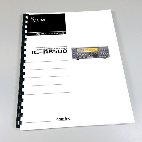 Icom r8500 manuale - ic-r8500,