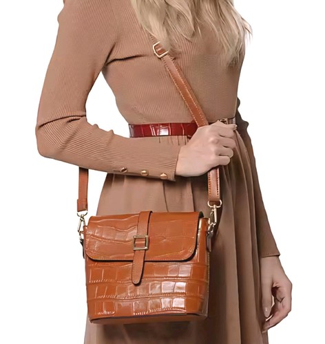 Borsa tracolla media pelle