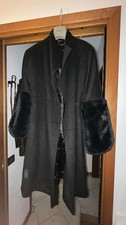 Cappotto Roberta Biagi da donna - Taglia 48 - Nero Omaggio Incluso