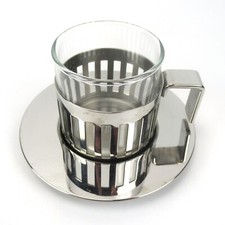 Alessi Caffettiera Moka/Espresso Acciaio Inox ARDT Aldo Rossi Design Italy