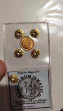 1/5 Libra Peruviana Moneta Oro FDC Sigillata Periziata. Molto Rara