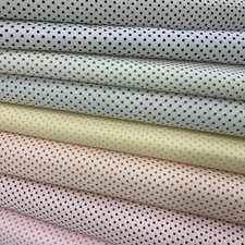 Tessuto Cotone Pois 50 Cm Fondo Bianco 1113